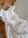 The Bow Edit : Baby Girl Polka Dot Bow Print 2Pc Set Top and Bloomer 100% Cotton