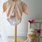 The Bow Edit : Baby Girl Polka Dot Bow Print 2Pc Set Top and Bloomer 100% Cotton