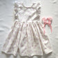 The Bow Edit : Girl Polka Dot Bow Print Dress 100% Cotton