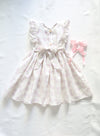 The Bow Edit : Girl Polka Dot Bow Print Dress 100% Cotton