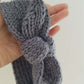 BUNDLE PACK Size 2T: Girls Long Sleeve Knitted Ivory Winter Hoodie + 2 Knitted Headwraps (RRP $79)