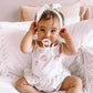 Baby Girls Aerin Petal Cotton Jersey Tie Shoulder Ruffle Romper (Limited Edition Print)