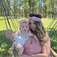 MATCHING Mums and Girls Pink Floral Stretch Headband