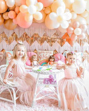 Girls Love Unconditionally Blush Pink Tutu Princess Dress (2T-7T)
