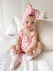 Baby Girl Alice Blossom Pink Top and Bloomer Pants Two Piece Set (100% Cotton)