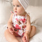 Baby Girls Stella Floral Print Cotton Jersey Frill Bloomer