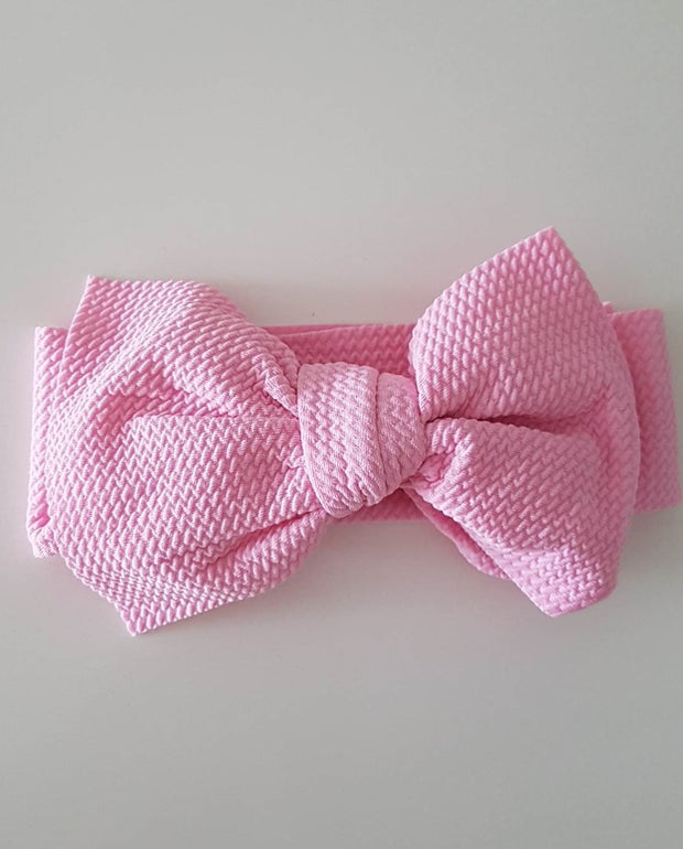 Baby Girl Big Bow Headband Stretched Headwrap (NB-4 Yrs)