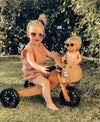 The Eyes of Rosie : Heart Blush Pink Frame Purple Gradient Lens Sunglasses (1-8Yrs)