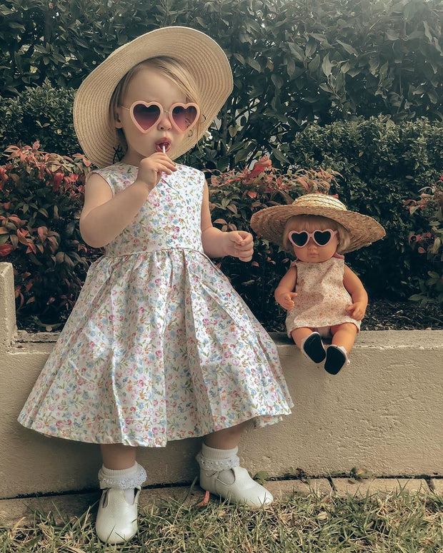 Girls Annabelle Floral Cotton Dress (Design in Australia)