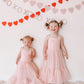 Girls Love Unconditionally Blush Pink Tutu Princess Dress (2T-7T)
