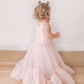 Girls Love Unconditionally Blush Pink Tutu Princess Dress (2T-7T)