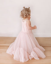 Girls Love Unconditionally Blush Pink Tutu Princess Dress (2T-7T)