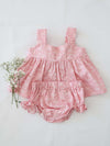 Baby Girl Alice Blossom Pink Top and Bloomer Pants Two Piece Set (100% Cotton)