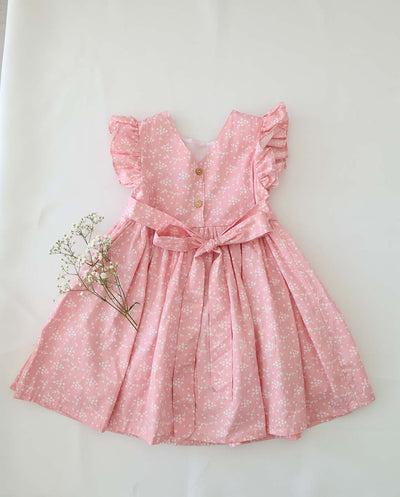 Girl Alice Blossom Pink Two-way Dress  (100% Cotton)