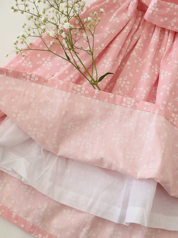 Girl Alice Blossom Pink Two-way Dress  (100% Cotton)