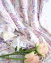 Bamboo Cotton Tassel Swaddle Baby Wrap Pink Purple Floral Botanical "Ava" Print (Australian Design)