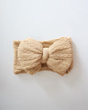 Girls Soft Nylon Bow Headband (Stretched Headwrap) 3 Colors