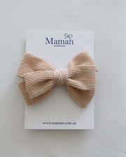 Baby Girls Corduroy Bow Headband 4 Colors (Newborn-4 Yrs)