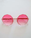 The Eyes of Minnie : White Frame Pink Lens Flower Kid Sunglasses (1-8Yrs)