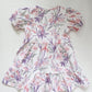 Girls Cotton Jersey Tiered Dress : Ava Floral Botanical Print (Design in Australia)