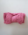 Girls Soft Nylon Textured Bow Headband (Stretched Headwrap) 3 Colors