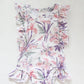 Baby Girls Cotton Jersey Ruffle Romper : Ava Floral Botanical Print (Design in Australia)