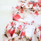 Girls Stella Floral Print Cotton Jersey Peplum Frill Top