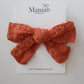 Baby Girls Embroidery Cotton Bow Headband 5 Colors (Newborn to 4Yrs)