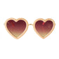 The Eyes of Rosie : Soft Peach Heart Frame Brown Gradient Lens Sunglasses (1-8Yrs)