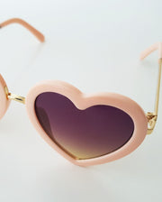 The Eyes of Rosie : Soft Peach Heart Frame Brown Gradient Lens Sunglasses (1-8Yrs)