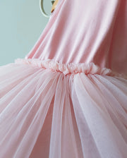 Girls Love Unconditionally Blush Pink Tutu Princess Dress (2T-7T)