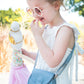 Girls Valentina White Embroidered Cotton Jumpsuit