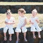 Girls Valentina White Embroidered Cotton Jumpsuit