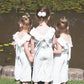 Girls Valentina White Embroidered Cotton Jumpsuit